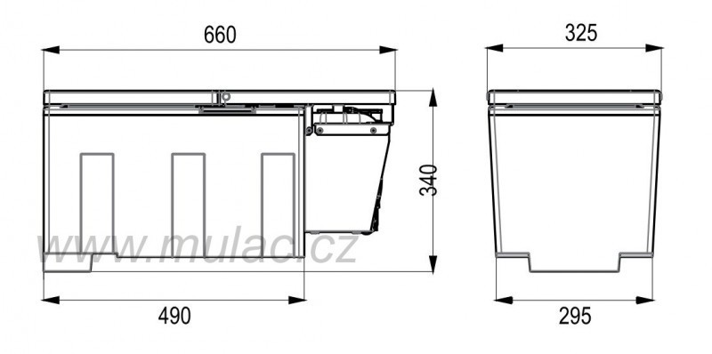 TB27AM Kompresorová autochladnička TB27AM Indel B 26litrů č. 2