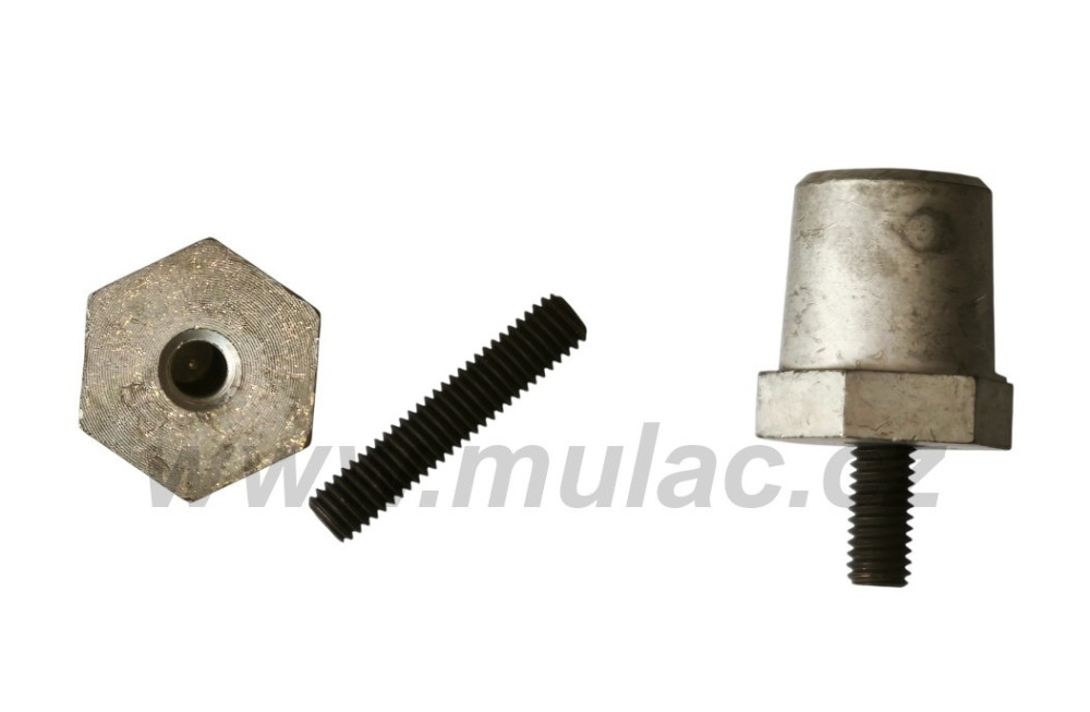 Redukce M6 na standardní pól, pár - PLUS a MÍNUS č.1