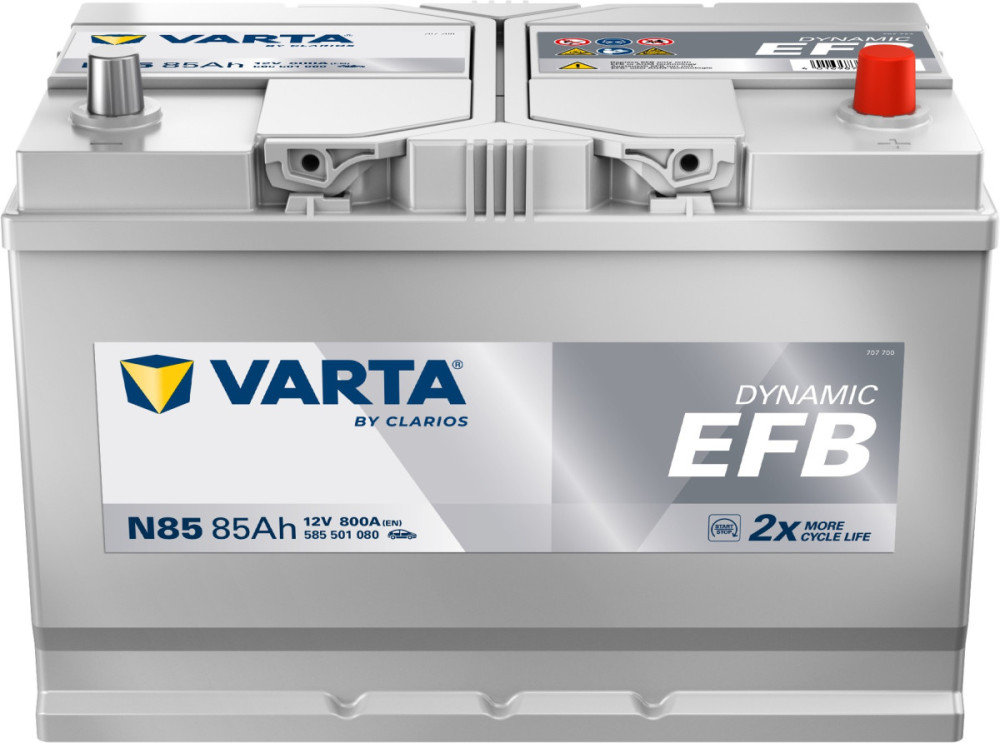 585501 VARTA DYNAMIC EFB N85 12V 85Ah 800A