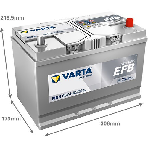 585501 VARTA DYNAMIC EFB N85 12V 85Ah 800A