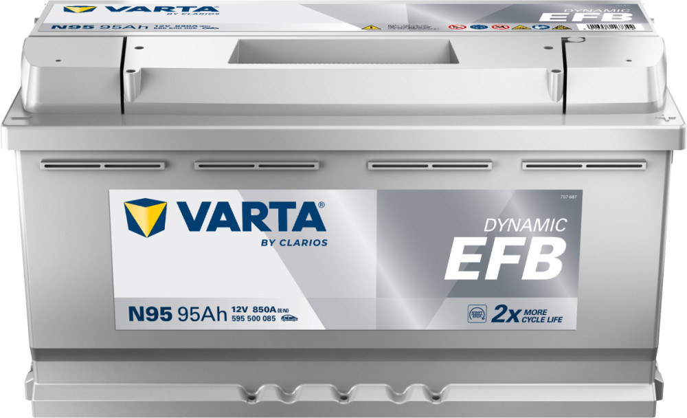 595500 VARTA DYNAMIC EFB N95 12V 95Ah 850A
