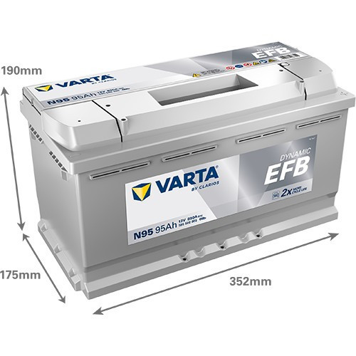 595500 VARTA DYNAMIC EFB N95 12V 95Ah 850A
