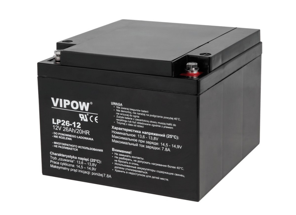 VIPOW 12V 26Ah AGM