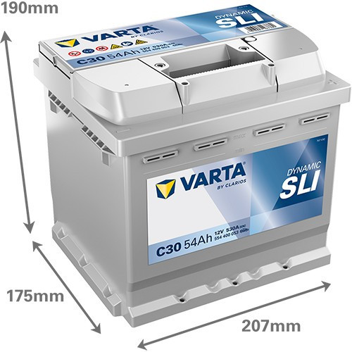 Autobaterie 554400 VARTA SILVER 12V/ 54Ah/530A č.3