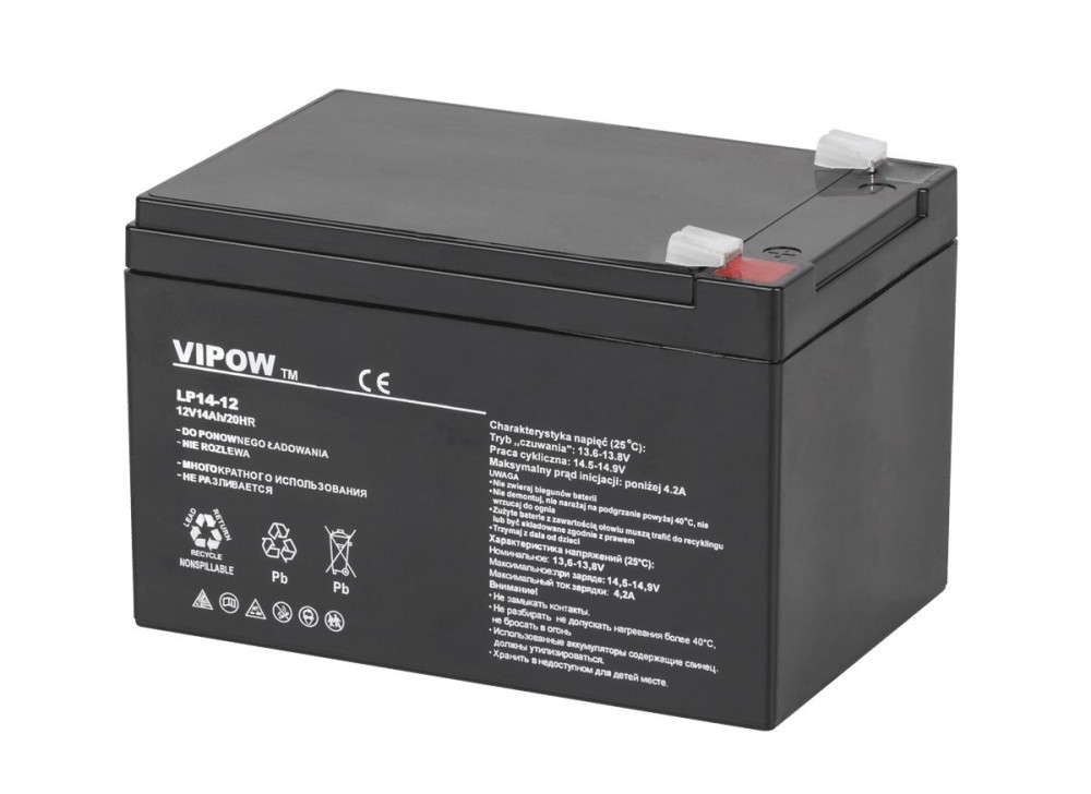 VIPOW 12V 14Ah AGM