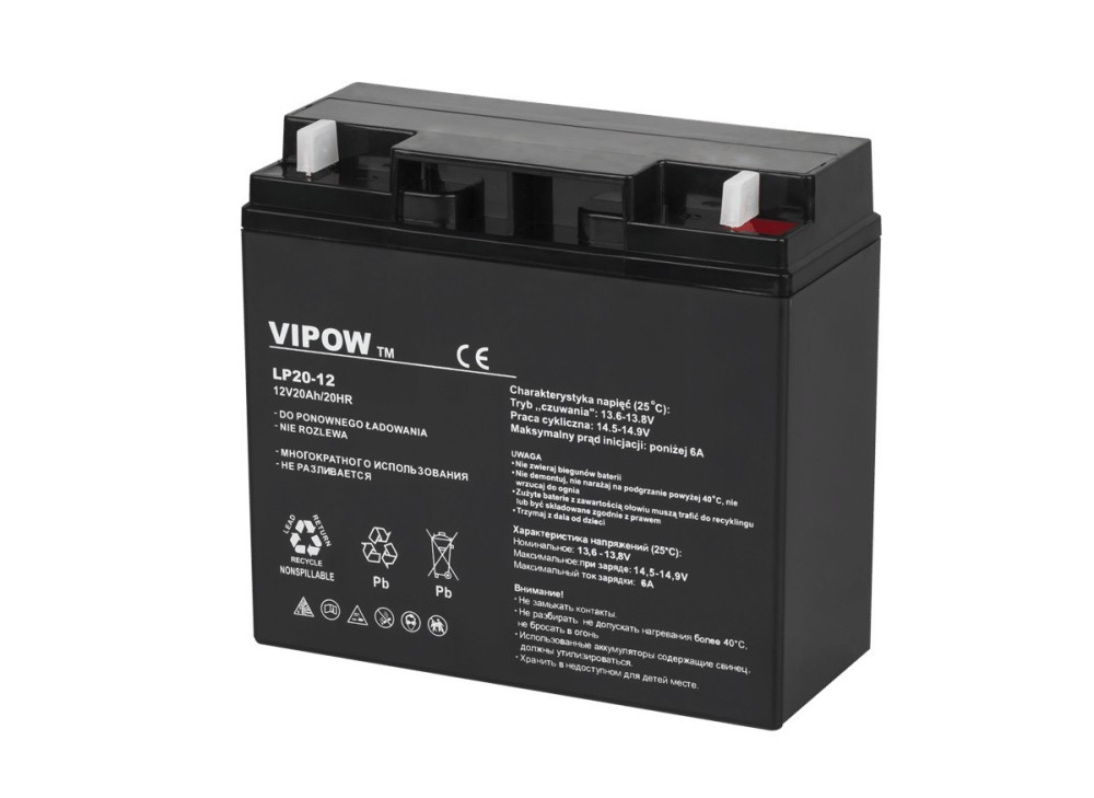 VIPOW 12V 20Ah AGM