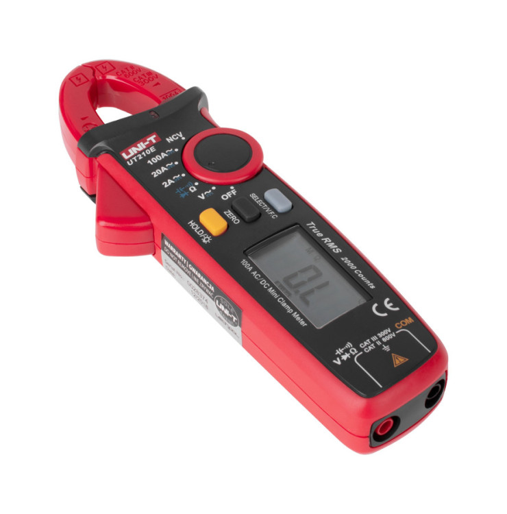 UNI-T klešťový multimetr UT210E, AC+DC měření proudu