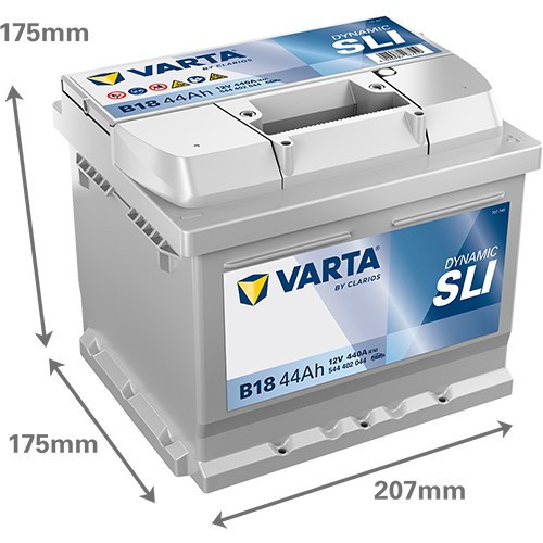 544402 VARTA DYNAMIC SLI B18 12V 44Ah 440A