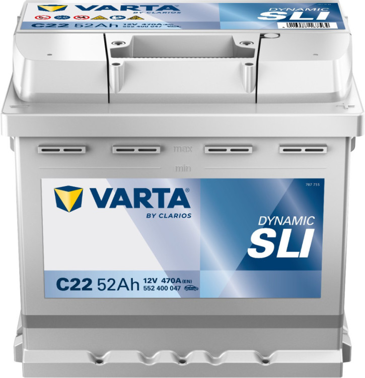 Autobaterie 552400 VARTA BLUE 12V/ 52Ah/470A č.1