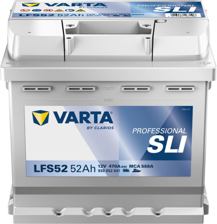 930052 VARTA Professional SLI LFS52 12V 52Ah 470A č.1