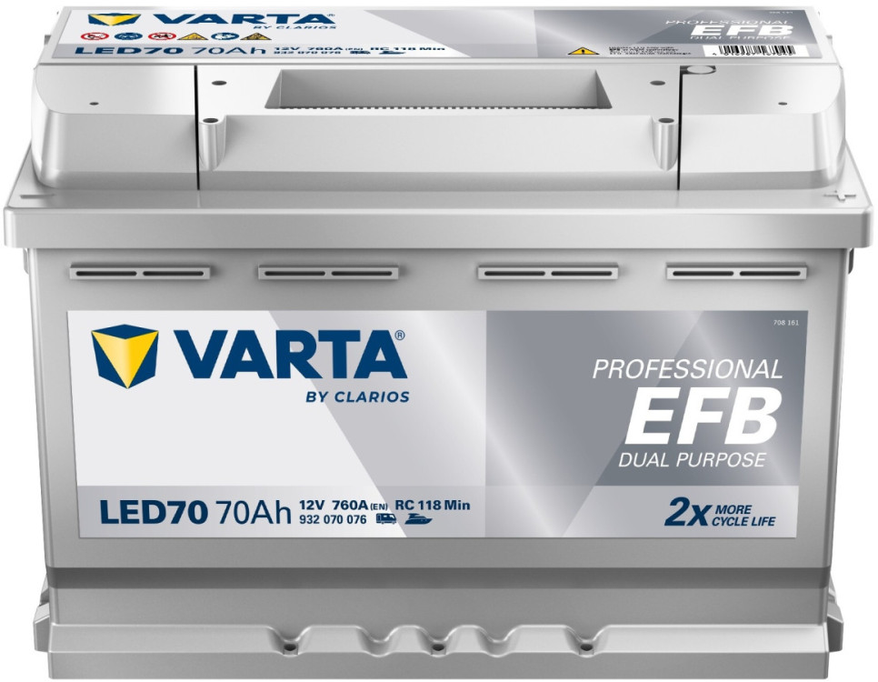 932070 VARTA Professional EFB LED70 12V 70Ah 760A