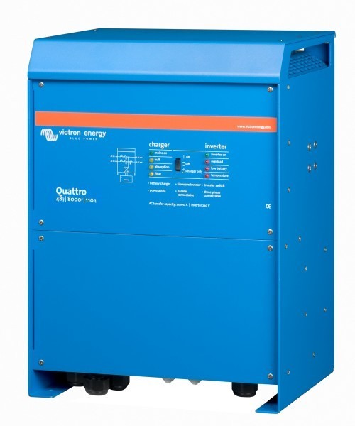 Quattro 24/8000/200-100/100. Měnič napětí / nabíječ / UPS 24V 200A 8000VA č. 1