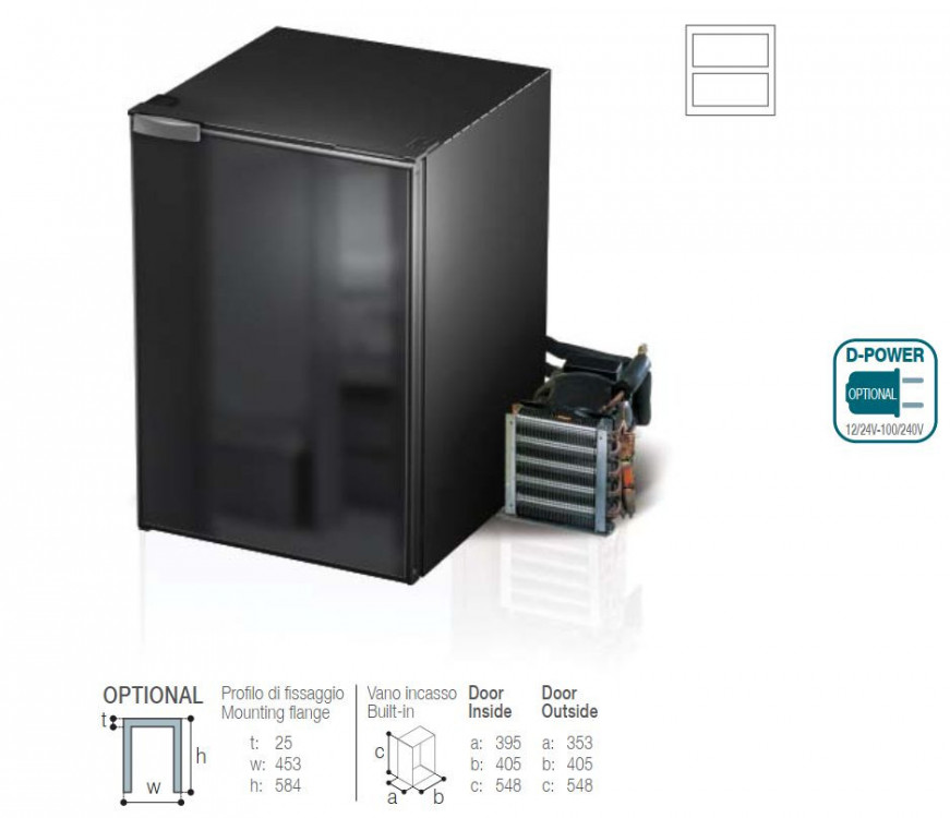 C35BT OCN mrazák 12/24V 33 litrů Vitrifrigo č.3
