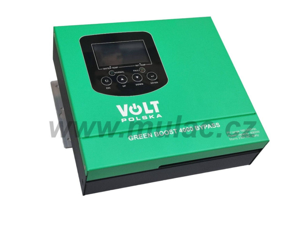 GREEN BOOST 4000 BYPASS (MPPT 160-350VDC), solární regulátor pro přímý ohřev vody č.4