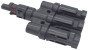 MC4 trojitý splitter, pár (samec + samice)